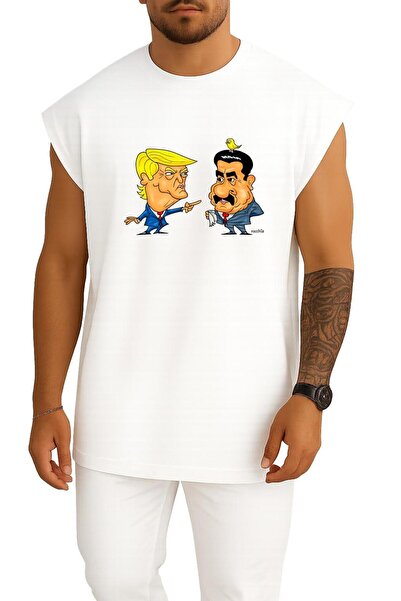 Bahriyeli Collection Oversized American President Trump and Venezuelan Maduro...