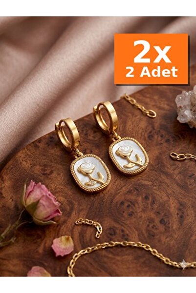 Bozhi Steel Earrings Silver Sparkling Style