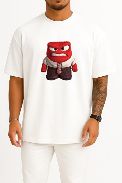Bahriyeli Collection Oversized Riley Anger Emotion Pixar Fear Chest Design Un...