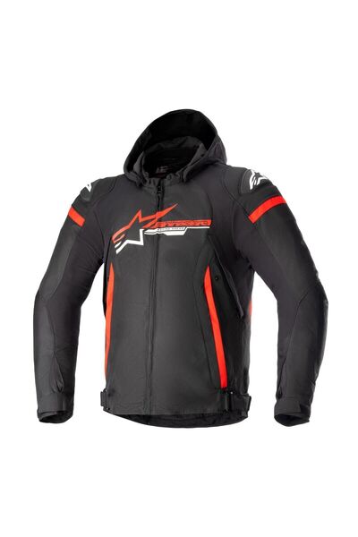 Alpinestars Zaca WP Korumalı Motosiklet Montu Siyah Kırmızı