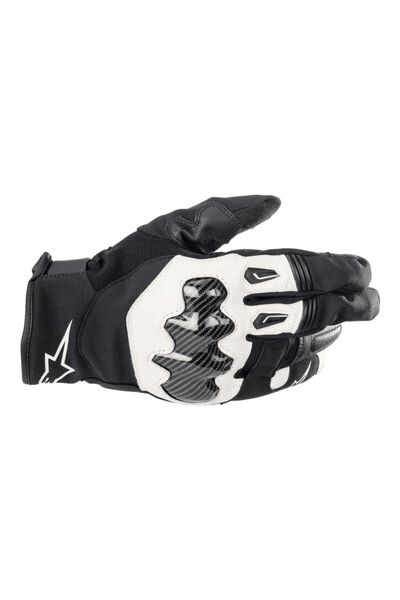 Alpinestars SMX-1 Drystar Korumalı Motosiklet Eldiveni Siyah Beyaz