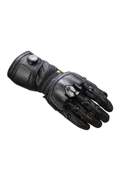 Knox Handroid MK5 Korumalı Deri Motosiklet Eldiveni Siyah