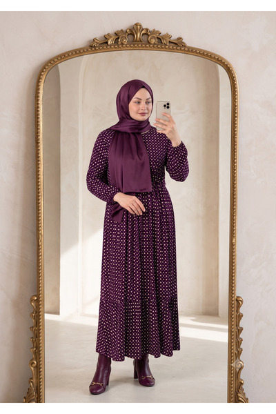 Juliet Deluxe Γυναικείο μακρυμάνικο φόρεμα χιτζάμπ από υφαντό ύφασμα βισκόζης...