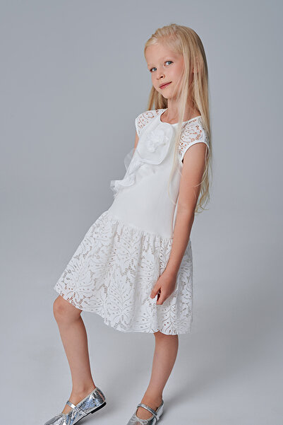 SheShe Lace Cotton Combo Dress