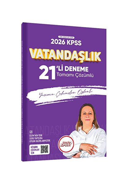 Hangi KPSS 2026 KPSS Vatandaşlık 21li Deneme Tamamı Çözümlü Yasemin Özkanlı