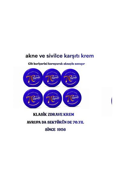 ZDRAVE Acne Miracle Blemish Cream 30g. 12-Pack (2 x 6 Pieces) Super Economica...