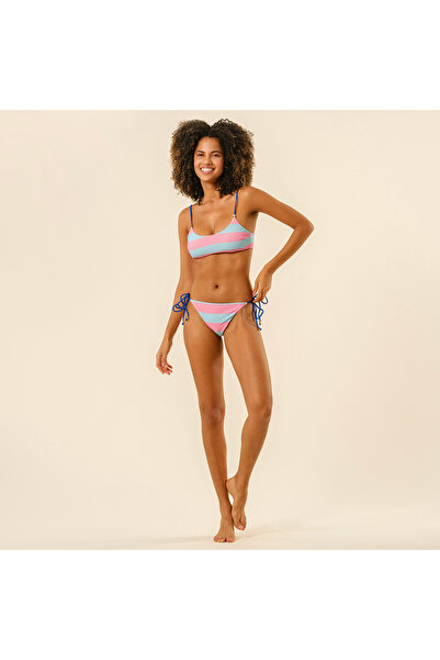 Zsa Zsa Zsu Prınkıpo Bağcıklı Bikini Altı 23x21 Cm Pembe - Mavi