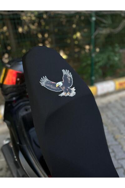 Utku Giyim KARTAL BASKILI TÜM MİNİ VE MİDİ SCOOTERLARA UYUMLU MOTOSİKLET SELE...