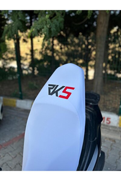 Utku Giyim RKS UYUMLU MOTOSİKLET KOLTUK SELE KILIFI BEYAZ RENK LİKRALI