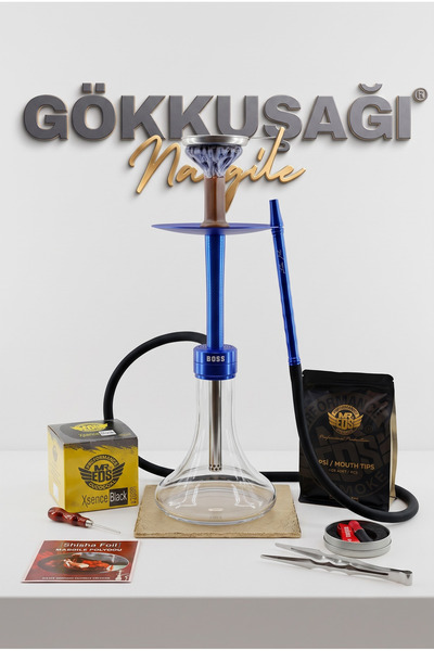 MR EDS Mr. Eds E29 Nargile Seti-Blue ( Premium Paket )
