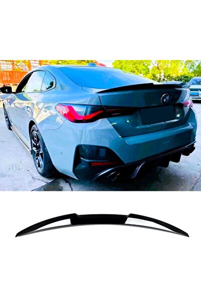 autogp Bmw g26 m4 yarasa bagaj üstü spoiler siyah boyalı plastik 2021+