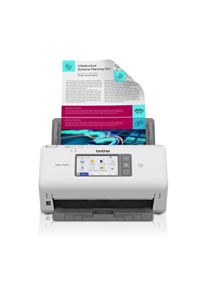 Brother ADS-4700W ماسح ضوئي لاسلكي عالي السرعة لسطح المكتب |   ماسح ضوئي للمس...