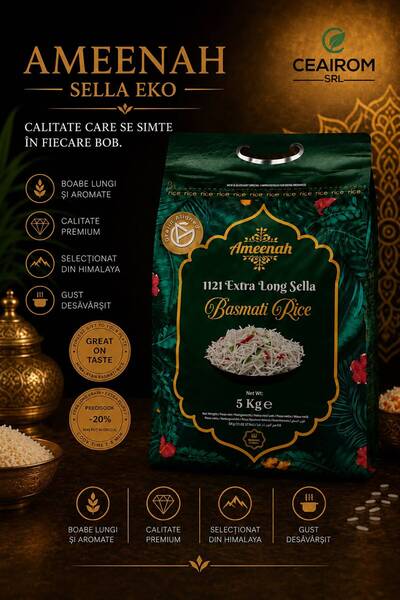 Orez BASMATI GOLD SELLA AMEENNAH 5KG