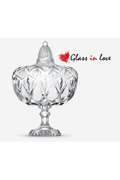 Glass In Love Cam Ayaklı Şekerlik 650 ml
