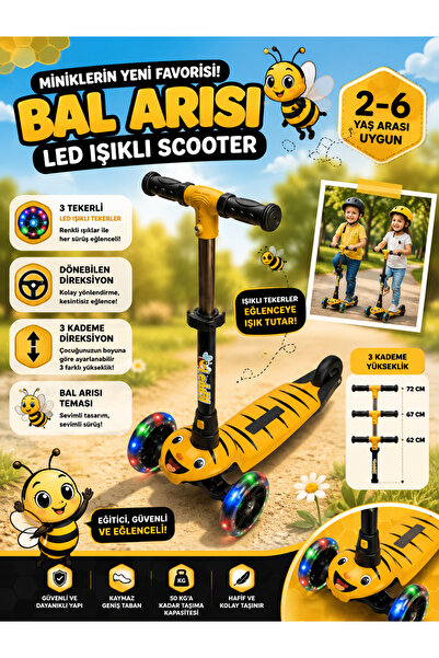 POZART Figürlü Leddy Sizlerle Led Işıklı Tekerler 50kğ Taşıma Kapasitesi 2-6 ...