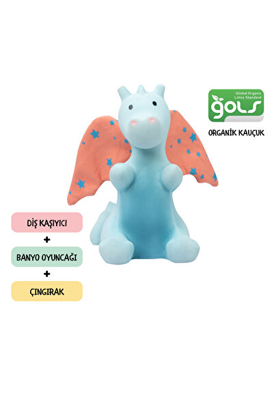 Tikiri Doğal Kauçuk Diş Kaşıyıcılı Oyuncak-Baby Sunrise Dragon