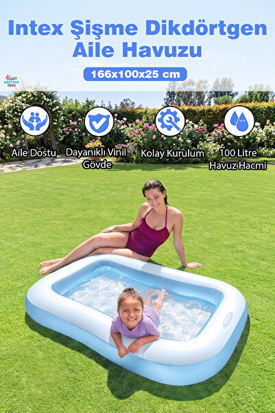 Brother Toys Intex Dikdörtgen Havuz 166x100x25