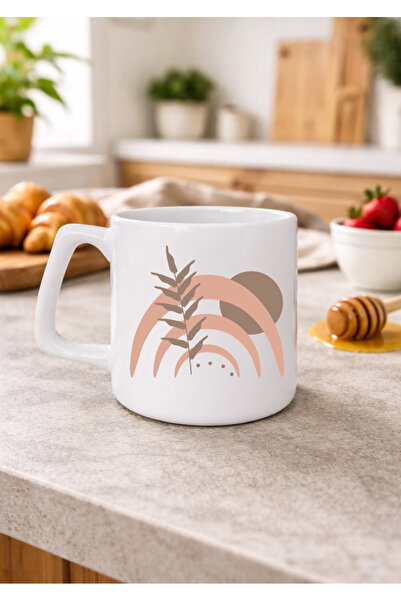 Eylül Design Boho Design Printed Mug Luxury Coffee Mug 250 ml