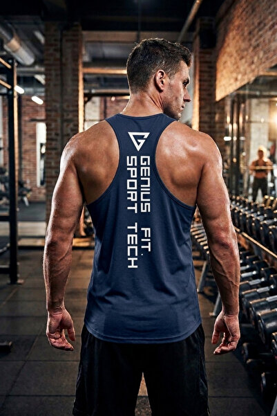 GENIUS STORE Tricou pentru bărbați Dry Fit Y-back Gym Fitness Sport Tank top ...