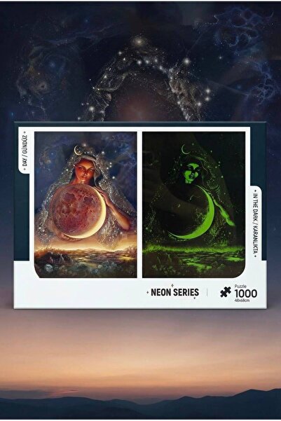 Tıfıl Toys Ay Tanrıçası - 1000 Parça Neon Series-Gündüz Ve Gece Parlayan Özel...