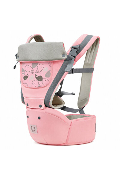 AVYRA Marsupiu Ergonomic, Port-bebe cu 12 pozitii de purtare, pana la 20 kg Roz