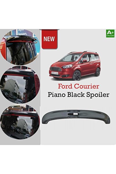 Niken Ford Courier Bagaj Üstü Piano Black Spoiler