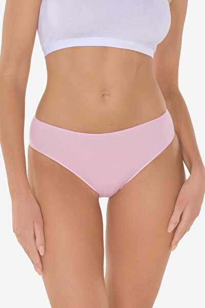 Malabadi Women's Pink 2-Pack Modal Slim Fit Mid Waist Slip Panties 187