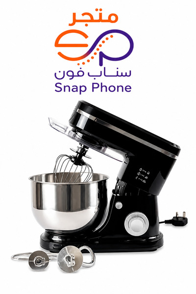 Spon خلاط 2000 واط، وعاء من الفولاذ المقاوم للصدأ سعة 8 لتر، خلاط وعجانة كهرب...