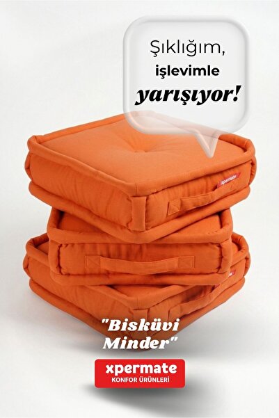 XPERMATE Μαξιλάρι δαπέδου Μπισκότο Μαξιλάρι 45x45 Παχύ Μπαλκόνι Κήπος Γαλλικό...