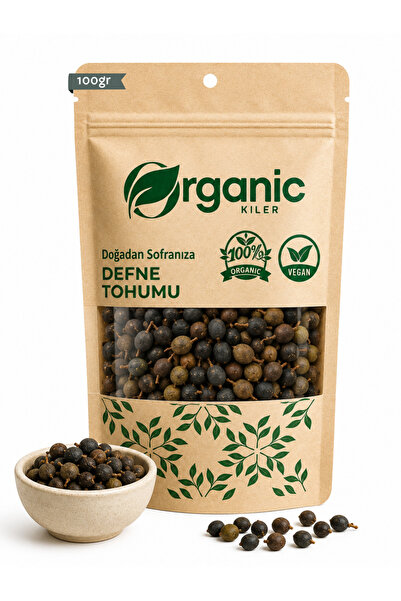 Organic Kiler Doğal Defne Tohumu 100gr - Katkısız ve Taze Defne Tohumu