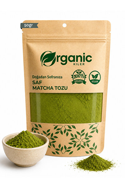 Organik Kiler Saf Matcha Çayı 50 gr - %100 Doğal Premium Matcha Tozu - Detoks...