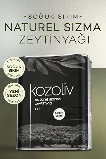 kozoliv Soğuk Sıkım Natürel Sızma Zeytinyağı 2 LT