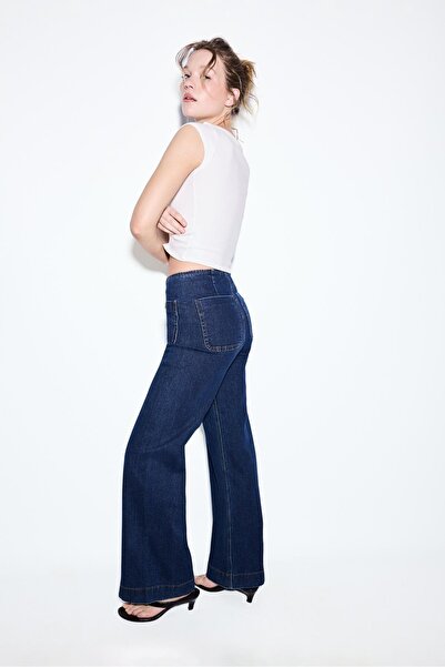 Stradivarius D77 Minimalist jeans with pockets