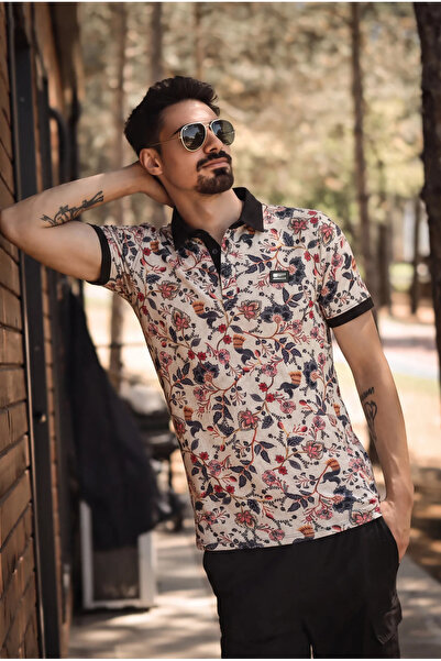BEARRAYBON Men's Polo Neck T-shirt