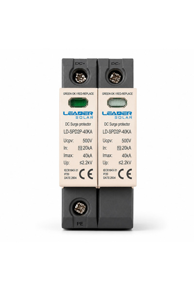 Leader Descărcător de supratensiune CC 500 V cu semnalizare pentru sisteme fo...