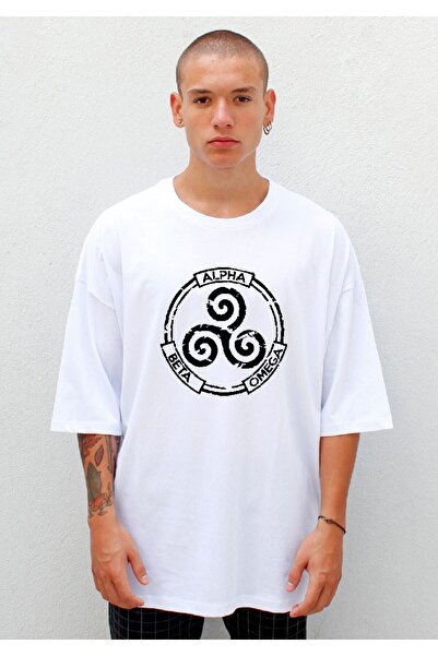 nrage Teen Wolf Alpha Beta Omega Oversize T-Shirt