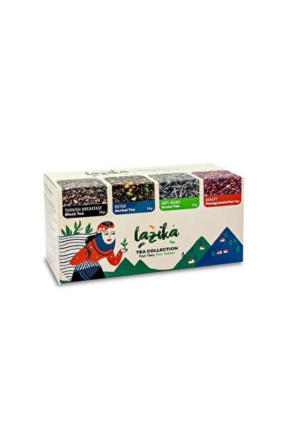 LAZİKA Tea Collection-4 Mevsim 4 Çay Hediyelik Çay, Tadım Seti