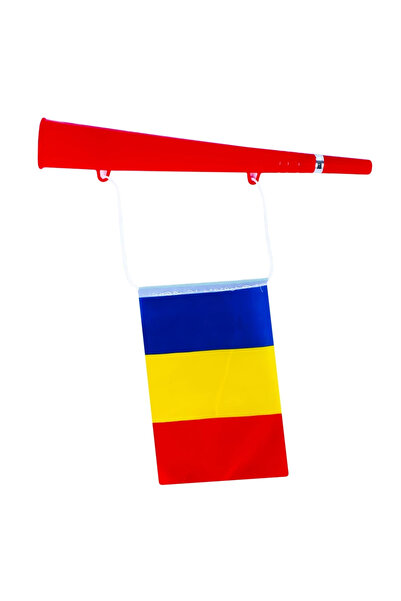 OEM Vuvuzela cu steag, Romania, 36 cm