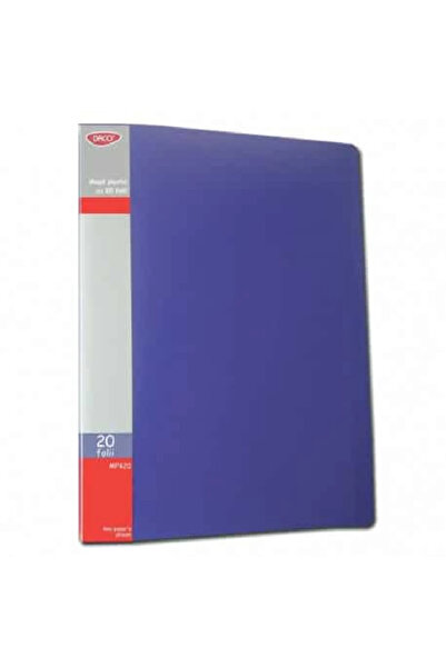 daço Mapa plastic 20 folii DACO Albastru MP420A