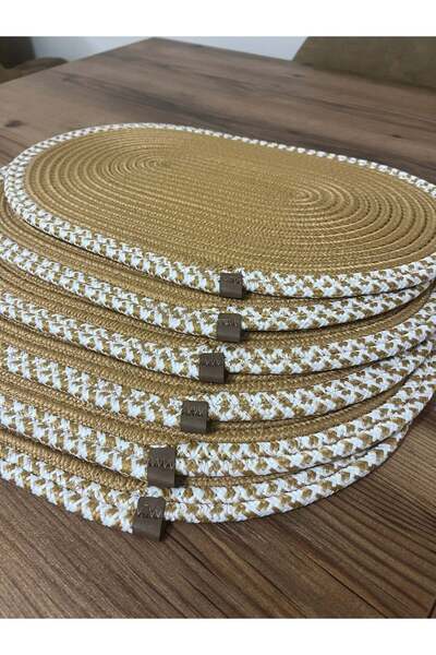 Namteks 6 قطع 30x40 مطحنة جولت، خدمة أمريكية، مفرش طاولة، عرض مهر هدية
