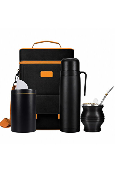 Lava Roastery Yerba Mate Set with 180ml Stainless Steel Mate Cup, Bombilla St...