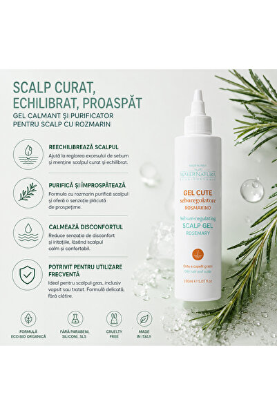 MaterNatura Gel calmant si purificator pentru scalp 150ml