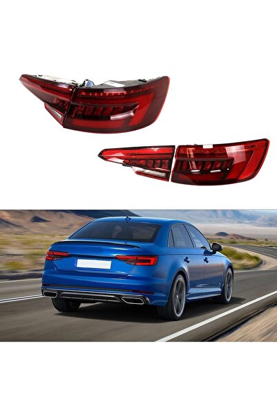 autogp Audi a4 b9 stop lambası ledli kırmızı b9.5 facelift görünüm 2016 / 2020