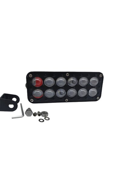 Space Offroad Fog Light Red-Blue-White -Yellow Strobe / White Yellow Flash / ...