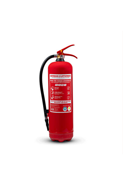 GERMAN KUPFERMAX 6 Kg ABC KKT Yangın Tüpü, TSE 862 EN 3-7, CE ve ISO 9001:200...