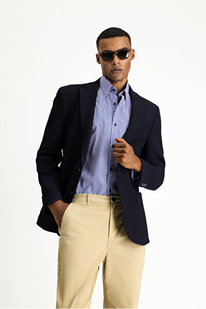 Kiğılı 7 Drop slim fit Dar croială Jachetă sport cu model