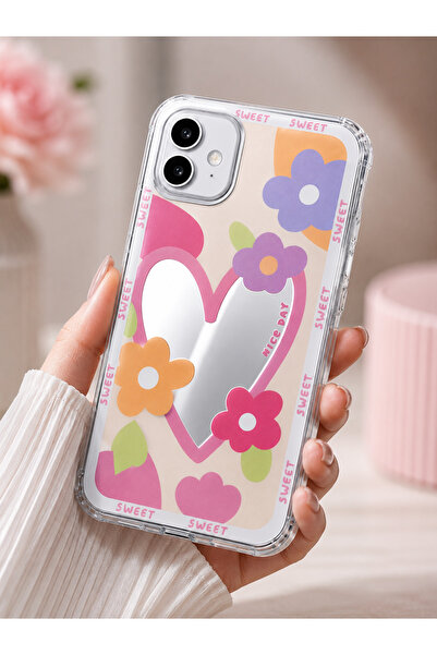 Go Aksesuar Iphone 11 Uyumlu Aynalı Darbe Önleyici Kılıf