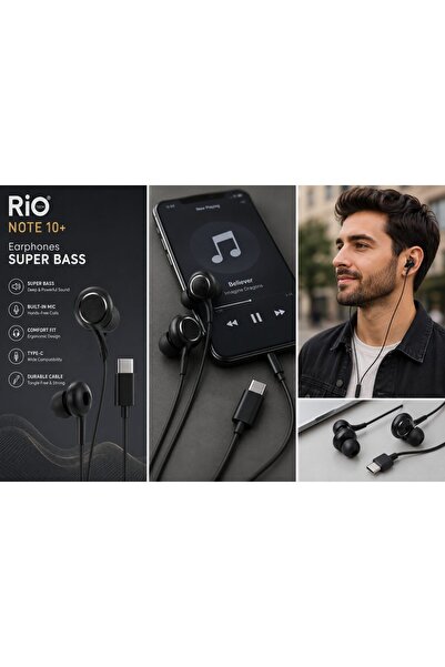 Note 10+ Super Bass Kulak İçi Kulaklık - Yüksek Ses Kalitesi
