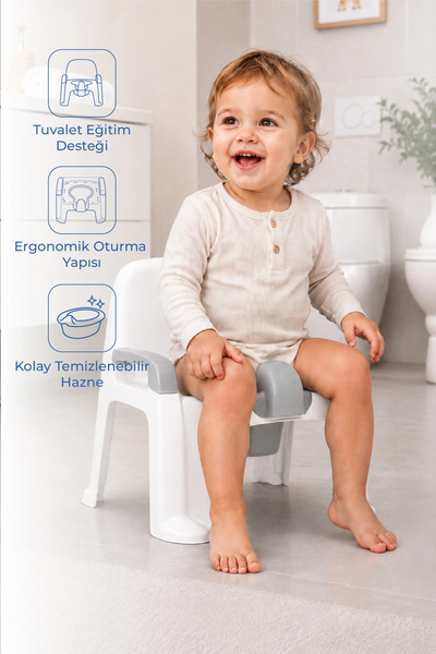 Babyjem Afacan Lazımlık Ergonomik Tuvalet Eğitimi Yardımcısı Kum Beji