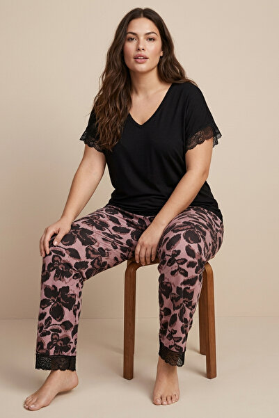 Siyah İnci Γυναικεία Πιτζάμα Plus Size "Siyah Inci" VERA III